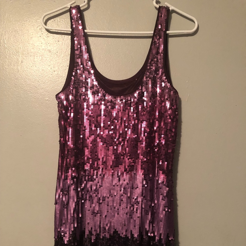 Express Sequined Mini Dress